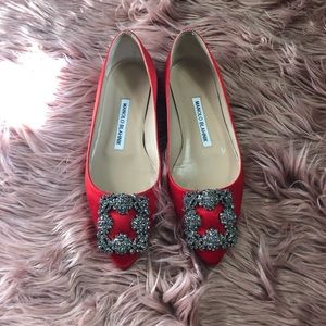 Manolo Blahnik Hangisi Flat - 34